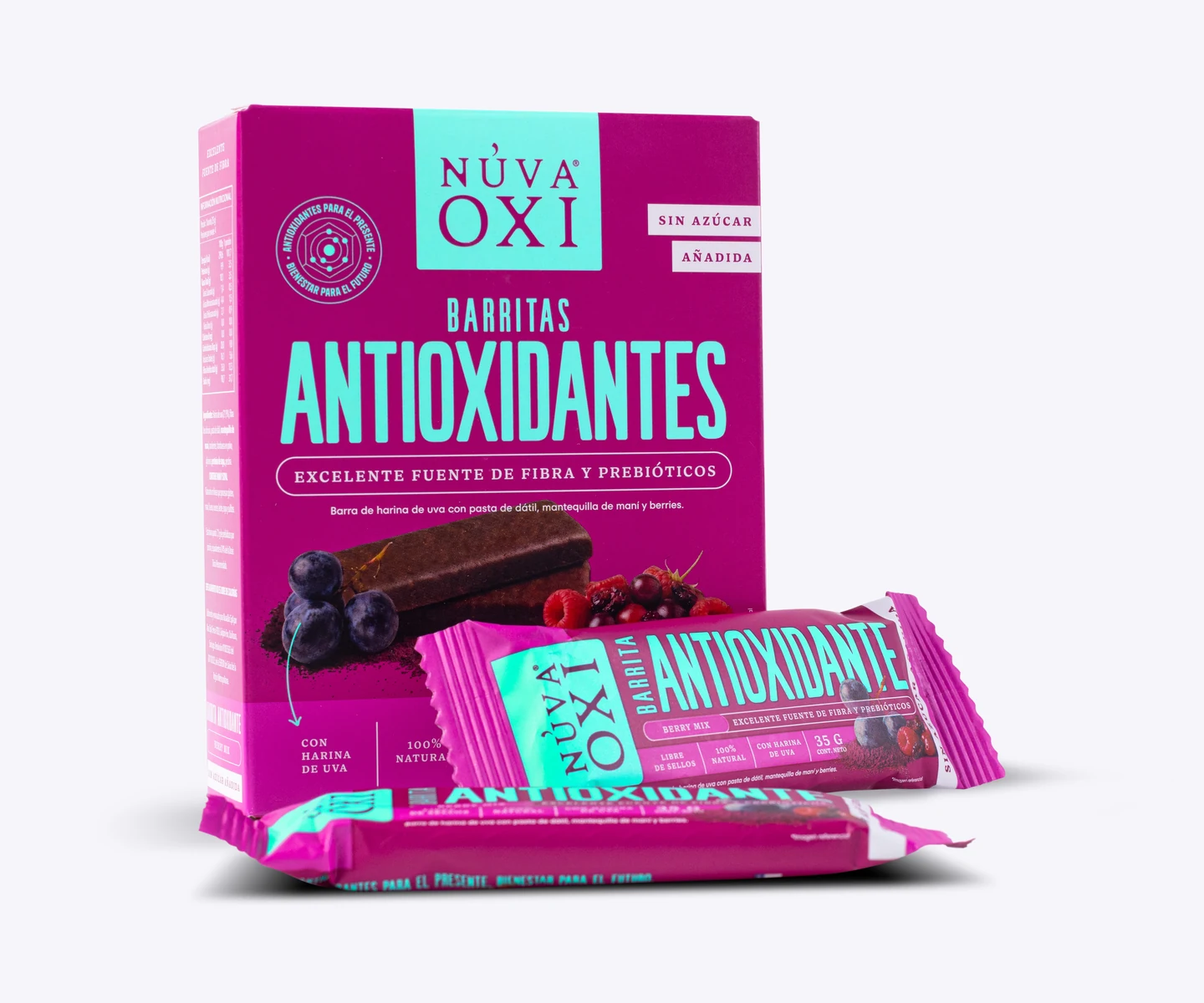 Estuche y barritas Nüva Oxi Berry Mix